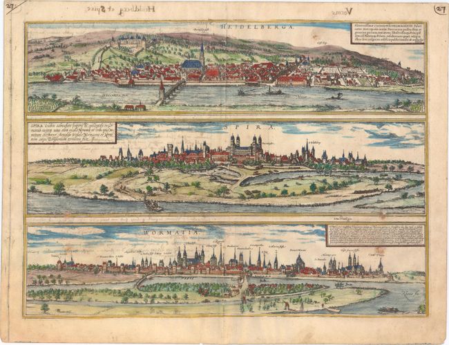 Heidelberga [on sheet with] Spira [and] Wormatia