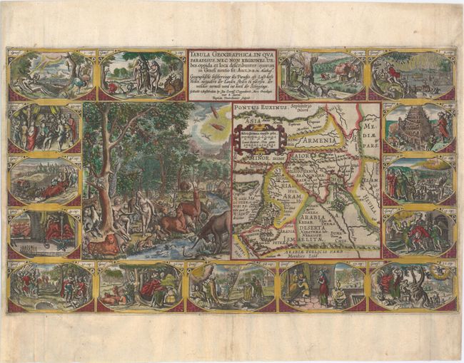 Tabula Geographica, in qua Paradisus, nec non Regiones, Urbes, Oppida, et Loca Describuntur...