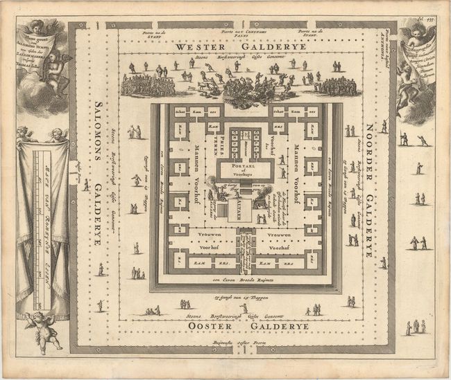 Platte Gront van Salomons Tempel, ten Tyden des Zalighmakers Volgen / Ichnographia Templi Salomonis, Tempore Christi Secundum