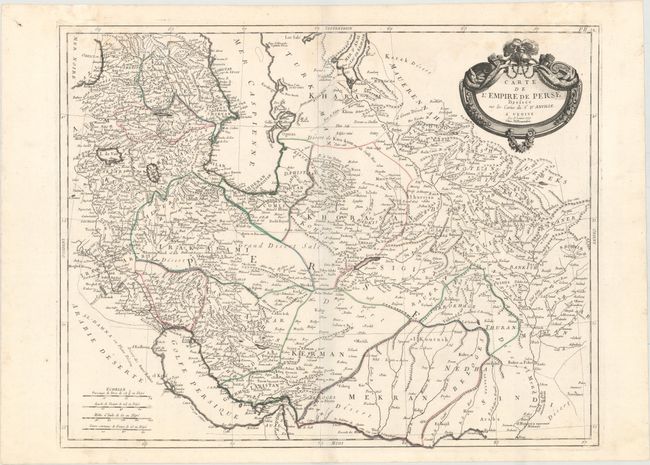 Carte de l'Empire de Perse Dressee sur les Cartes du Sr. d'Anville