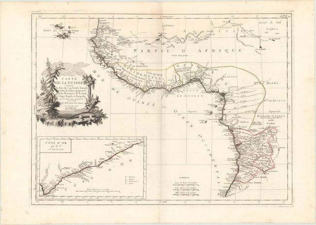 Carte de la Guinee Contenant les Isles du Cap Verd, le Senegal, la Cote de Guinee Proprement Dite, les Royaumes de Loango...