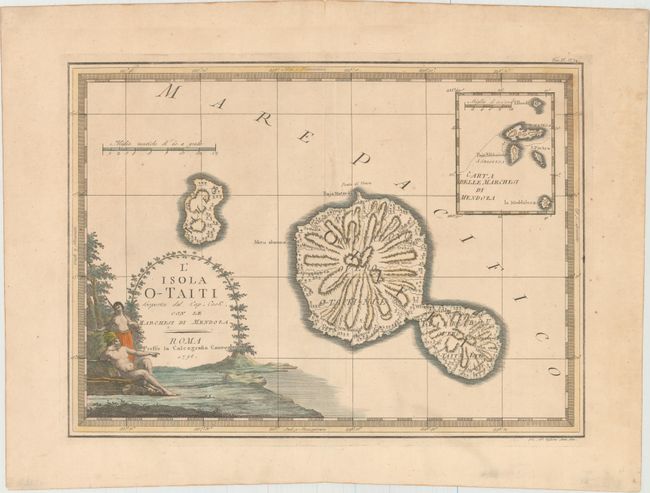 L'Isola O-Taiti Scoperta dal Cap. Cook. Con le Marchesi di Mendoza