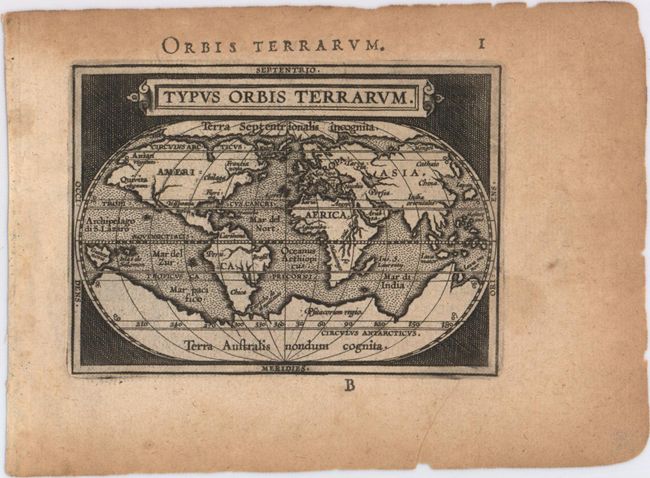 Typus Orbis Terrarum [in set with] Americae sive Novi Orbis Nova Descriptio [and] Africa [and] Asia [and] Europa