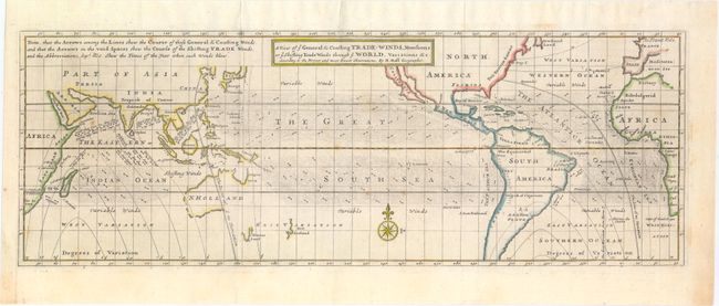 A View of ye General & Coasting Trade-Winds, Monsoons or ye Shifting Trade Winds Through ye World, Variations &c. According to the Newest and Most Exact Observations