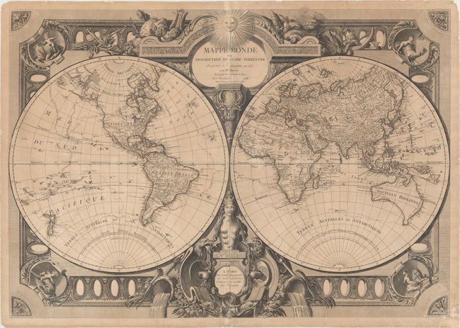 Mappe Monde ou Description du Globe Terrestre Projettee & Assujettie au Ciel