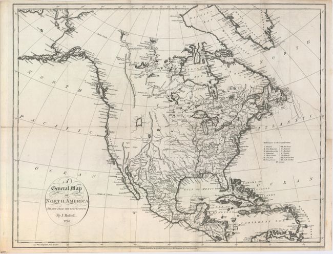 A General Map of North America Drawn from the Best Surveys [in set with] A General Map of South America Drawn from the Best Surveys