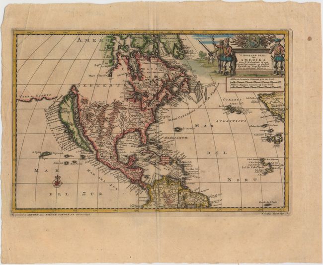 'T Noorder deel van Amerika door. C. Kolumbus in zyn Eerste Togt Ontdekt en Desselfs Kusten en Voor-Eylanden een en Andermaal Bevaaren