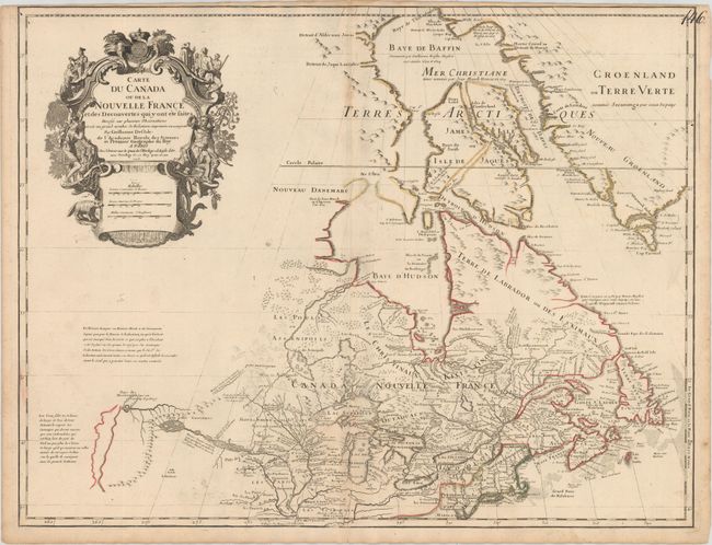 Carte du Canada ou de la Nouvelle France et des Decouvertes qui y ont ete Faites...