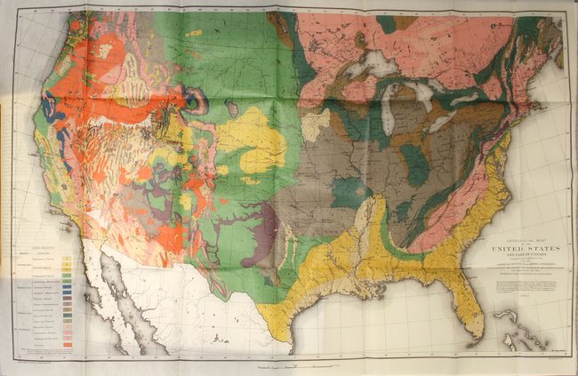 Geological Map of the United States and Part of Canada [bound in] Transactions of the American Institute of Mining Engineers. Vol. XV