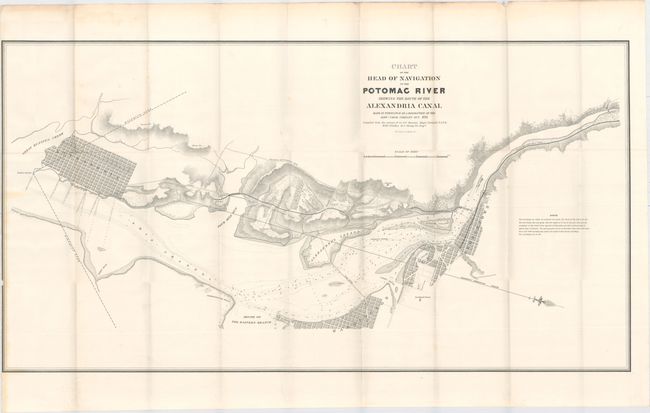Chart of the Head of Navigation of the Potomac River Shewing the Route of the Alexandria Canal Made in Pursuance of a Resolution of the Alexa. Canal Company Oct. 1838