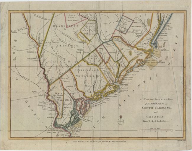 A New and Accurate Map of the Chief Parts of South Carolina, and Georgia, from the Best Authorities