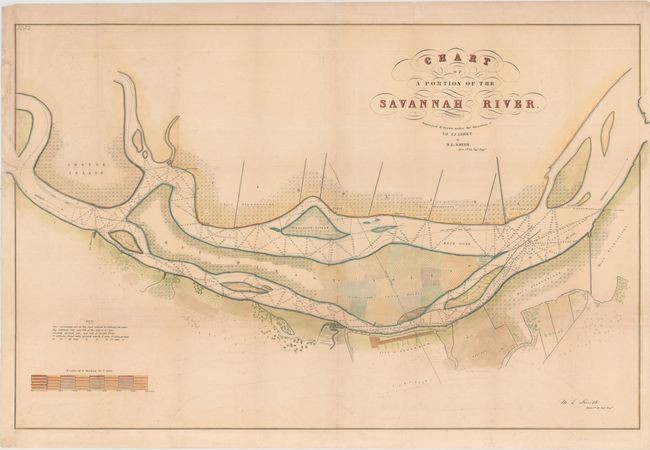 Chart of a Portion of the Savannah River...