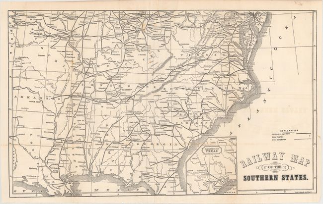 Railway Map of the Southern States