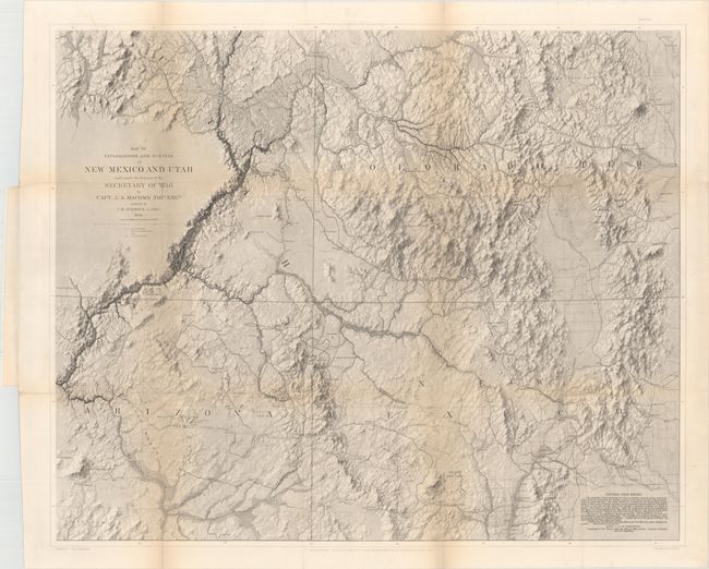 Map of Explorations and Surveys in New Mexico and Utah Made Under the Direction of the Secretary of War... [with] Report of the Exploring Expedition from Santa Fe, New Mexico, to the Junction of the Grand and Green Rivers