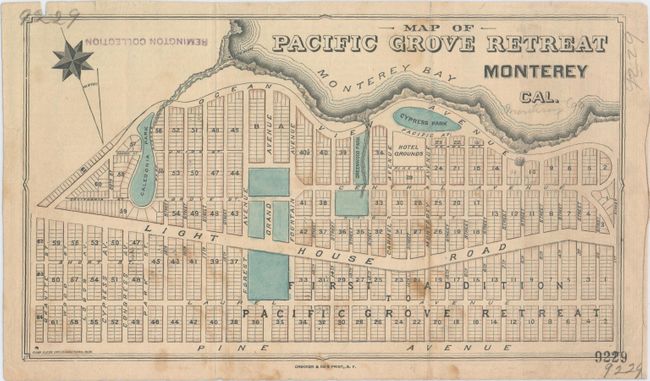 Map of Pacific Grove Retreat Monterey Cal.