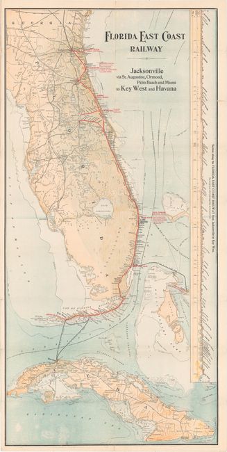 Florida East Coast Railway, Jacksonville via St. Augustine, Ormond, Palm Beach and Miami to Key West and Havana