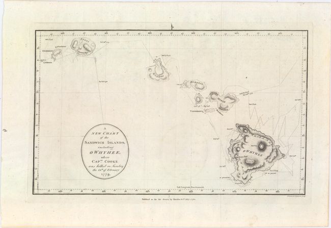 A New Chart of the Sandwich Islands; Including Owhyhee, Where Captn. Cooke Was Killed on Sunday the 14th of February 1779