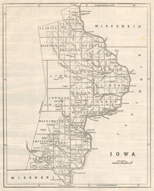 [Map of Iowa in New-York Observer]