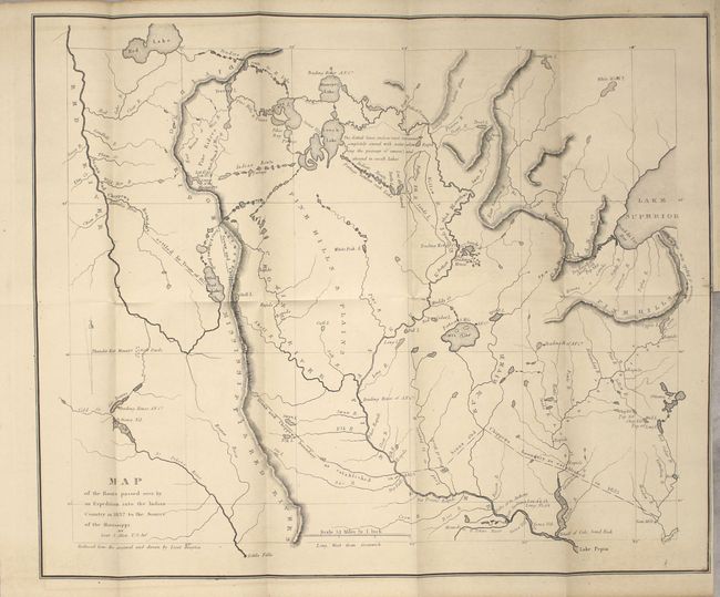 Map of the Route Passed Over by an Expedition into the Indian Country in 1832 to the Source of the Mississippi