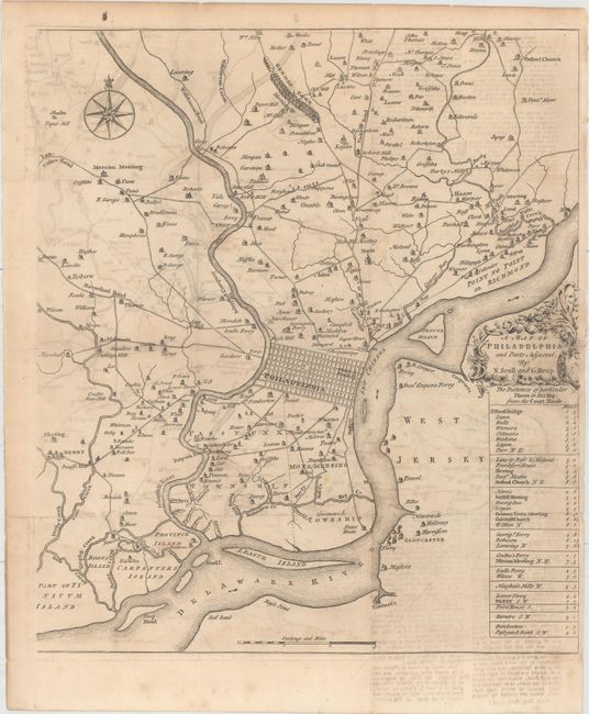 A Map of Philadelphia and Parts Adjacent