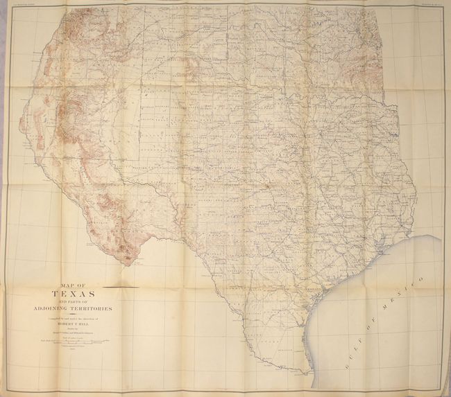 Map of Texas and Parts of Adjoining Territories [in report] Bulletin of the United States Geological Survey No. 190