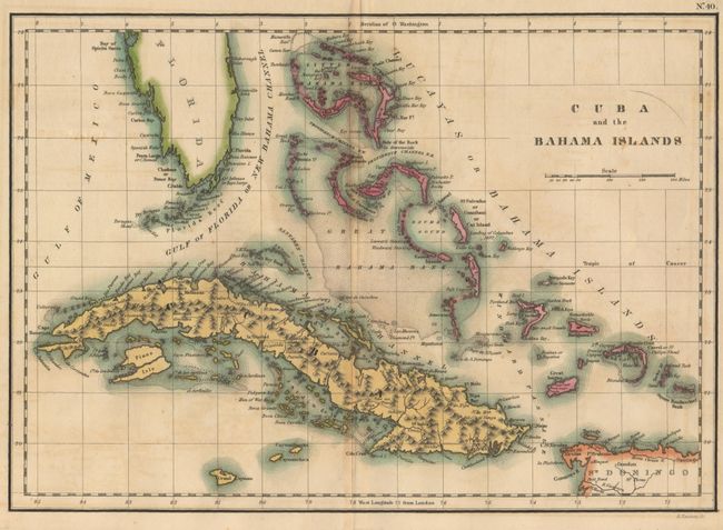 Geographical, Statistical, and Historical Map of Cuba and the Bahama Islands