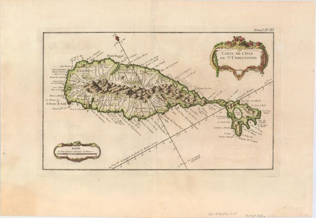 Carte de l'Isle de St. Christophe