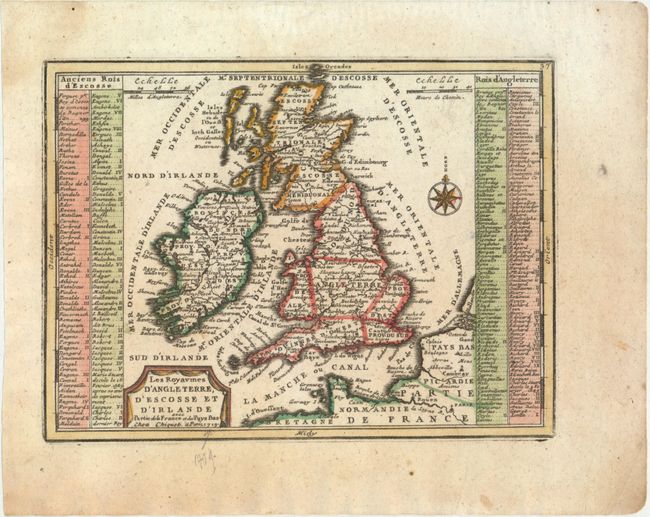 Les Royaumes d'Angleterre, d'Escosse et d'Irlande avec Partie de la France et des Pays Bas