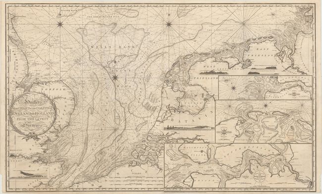 Heather's New Chart of the Coasts of England and Holland from the Latest Surveys