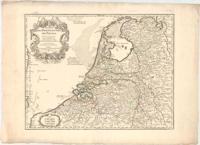 Carte des Provinces Unies des Pays Bas. Tiree des Cartes les Plus Correctea...