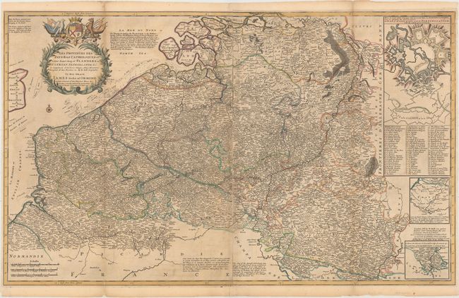 Les Provinces des Pays-Bas Catholiques ou a Most Exact Map of Flanders or ye Austrian Netherlands &c...