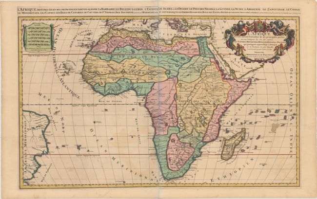 L'Afrique Divisee Suivant l'Estendue de Ses Principales Parties ou sont Distingues les uns des Autres les Empires, Monarchies, Royaumes, Estats, et Peuples...