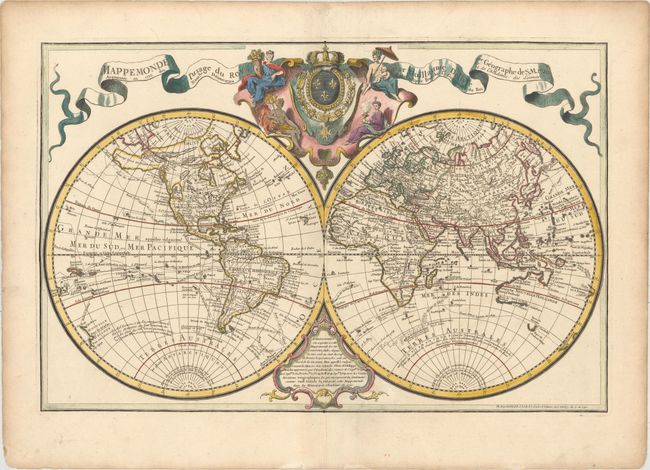 Mappemonde a l'Usage du Roy par Guillaume Delisle I.er Gographe de S.M.1720