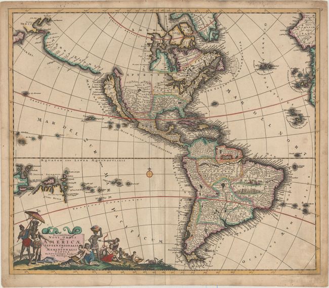 Recentissima Novi Orbis sive Americae Septentrionalis et Meridionalis Tabula