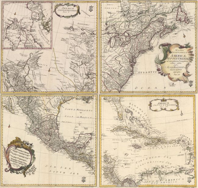 Mappa Geographica Americae Septentrionalis ad Emendatiora Exemplaria