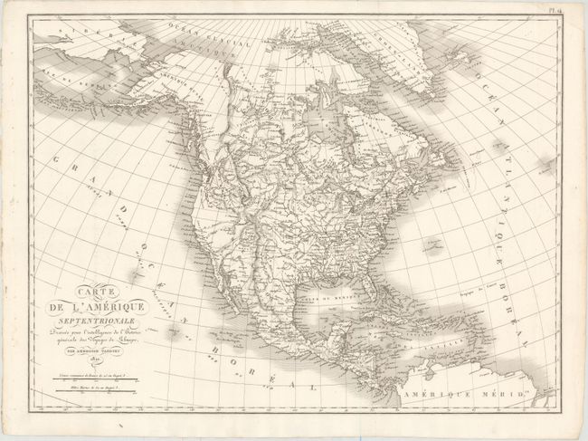 Carte de l'Amerique Septentrionale Dressee pour l'Intelligence de l'Histoire Generale des Voyages de Laharpe