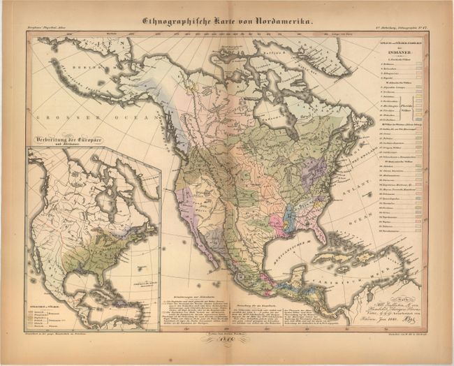 Ethnographische Karte von Nordamerika