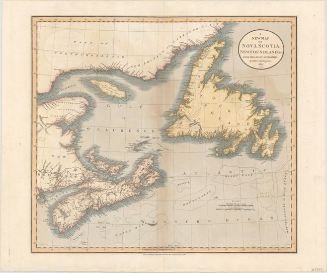 A New Map of Nova Scotia, Newfoundland &c. from the Latest Authorities