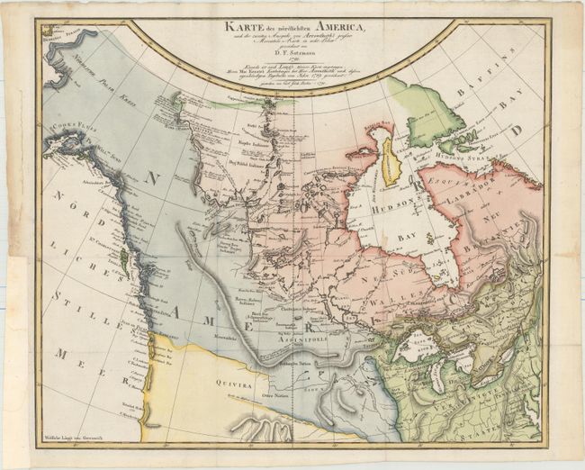 Karte des Nordlichsten America, nach der Zweiten Ausgabe von Arrowsmith's Grosser Mercators-Karte in acht Blatt...