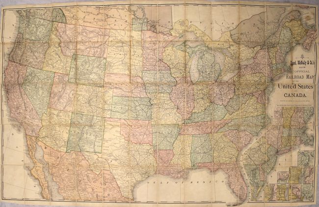 Rand, McNally & Co.'s New Official Railroad Map of the United States and Canada