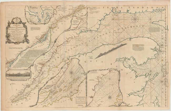 An Exact Chart of the River St. Laurence, from Fort Frontenac to the Island of Anticosti Shewing the Soundings, Rocks, Shoals &c...