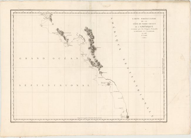 Carte Particuliere de la Cote du Nord-Ouest de l'Amerique Reconnue par les Fregates Francaises la Boussole et l'Astrolabe. En 1786 2e. Feuille
