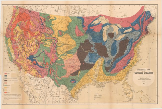 Geological Map of the United States Compiled by C.H. Hitchcock and W. P. Blake