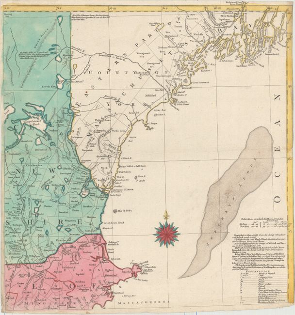 [A Map of the Most Inhabited Part of New England - Northeast Quadrant]