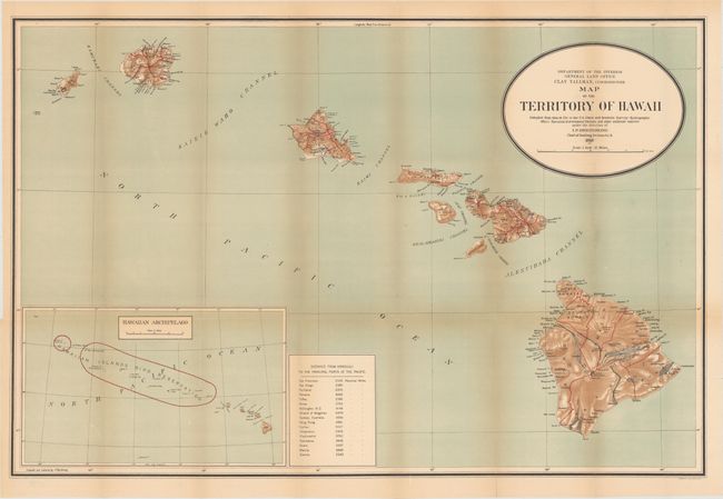 Map of the Territory of Hawaii