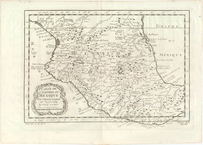 Carte de l'Empire du Mexique pour l'Histoire Generale des Voyages...