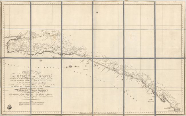 Carta Esferica de Parte de la Costa del Darien del Norte con las Islas Mulatas que la Hacen Frente desde la de Pinos Hasta la Punta Sn. Blas del Golfo del Mismo Nombre...