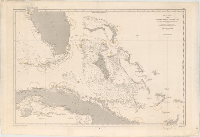 Mer des Antilles - Carte des Passages au Nord de Cuba Dressee d'Apres les Travaux Anglais Americains et Espagnols les Plus Recents...