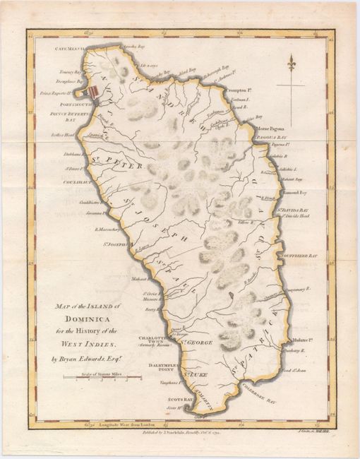 Map of the Island of Dominica for the History of the West Indies