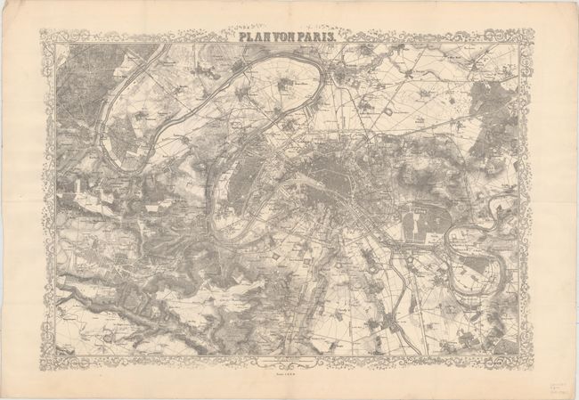 Plan von Paris und Umgebung